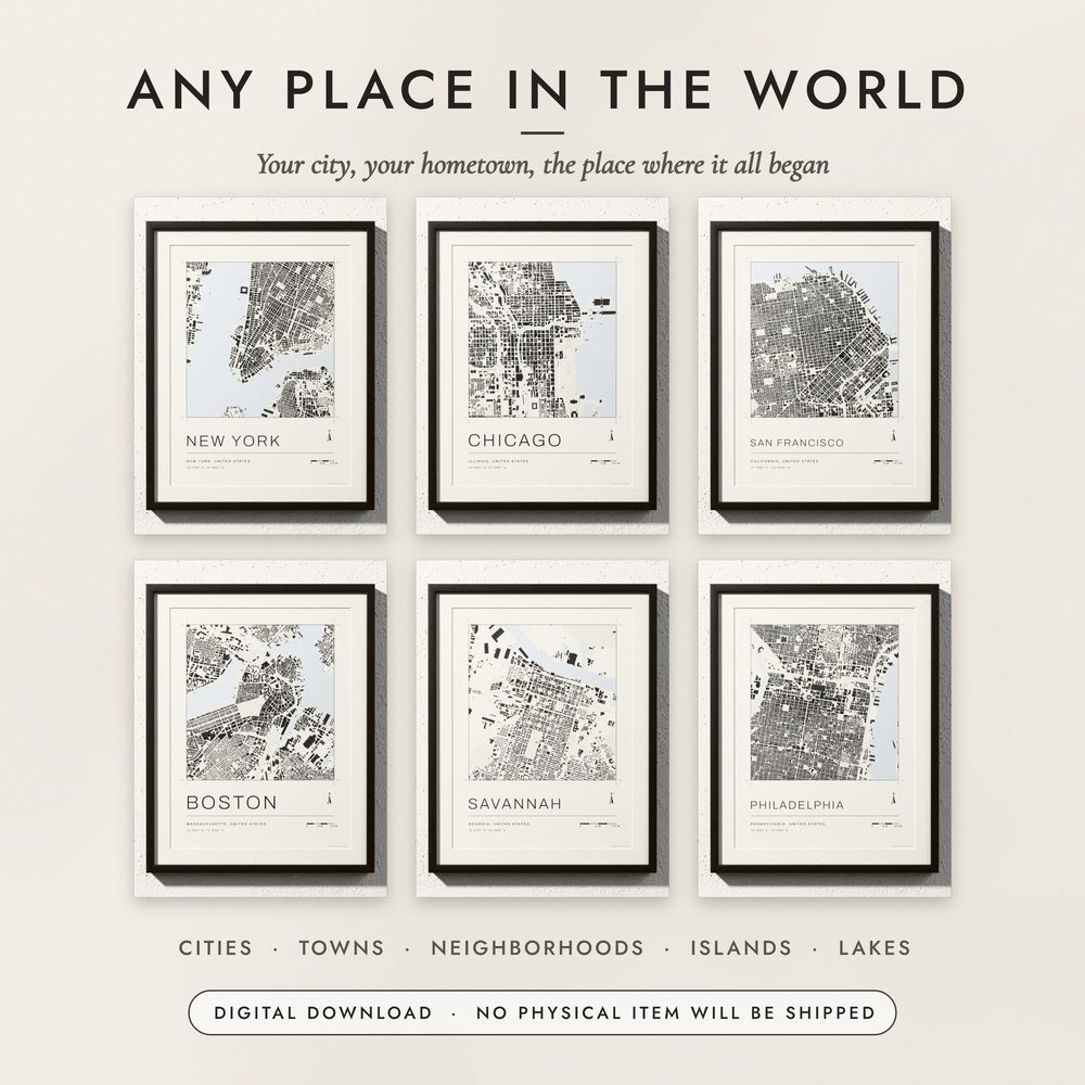 Architectural City Map: examples for other places