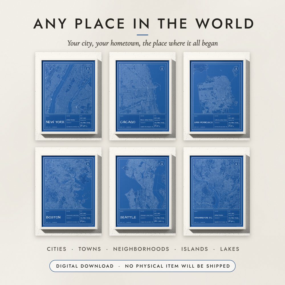 Blueprint City Map: examples for other places