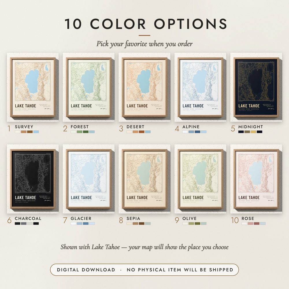 Topographic Map: all ten colors